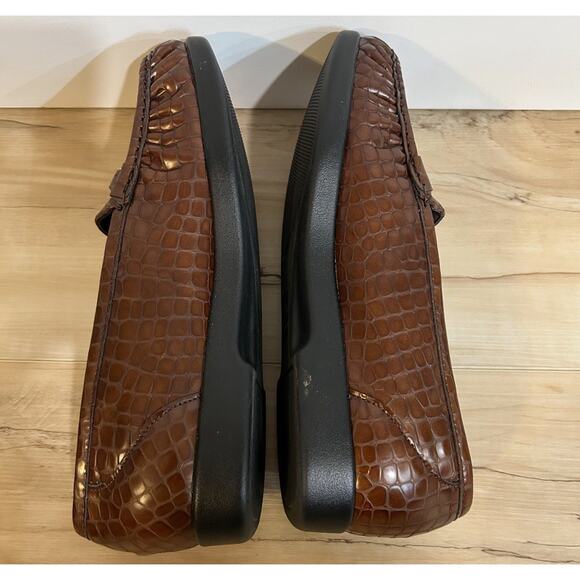 SAS women's shoes tripad comfort foot bed BROWN loafers 9.5 WW - MADE IN USA - Picture 3 of 7